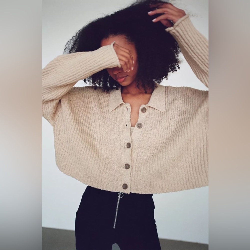 Urban Outfitters Simona Ribbed Cardigan - Picture 2 of 6